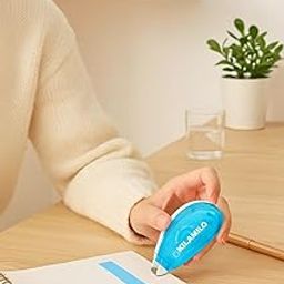 KILAMILO Glue Tape Roller Dispenser – 6mm x 8m – Smooth Double-Sided Adhesive for Paper, Crafts & Office Use – Clean & Mess-Free Application (Multicolor, Pack of 1/4)-image-98