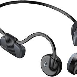 CALANDIS™ Bone Conduction Headphones with Mic IPX6 Waterproof for Bicycling Sports Black | Headphones | Portable Audio & Headphones-image-2
