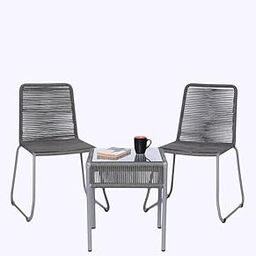 VIRASAT 3-Piece Outdoor Bistro Set – Dark Grey-image-102