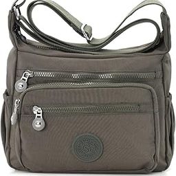 Women Crossbody Bag Waterproof Nylon Multi-layer Crossbody Bag Casual Satchel Bag Shoulder Bag Messenger Bag Travel Crossbody Bag Day Pack-image-4
