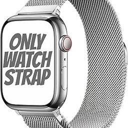 LATALI Original Stainless Steel Milanese Loop Band Compatible with Apple Watch 38mm 40mm 41mm Magnetic Strap for iWatch Series 9 8 7 6 5 4 3 2, Ultra 2/1, SE 1/2 [Watch NOT Included]-image-70
