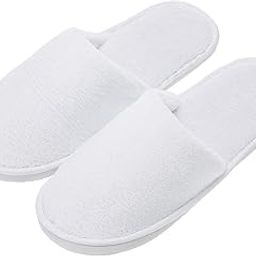 KALPANA'S Disposable Slippers/Cotton Closed Toe Hotel, Salons, Spa Slippers for Women and Men/Breathable Non-Slip White Slippers-53