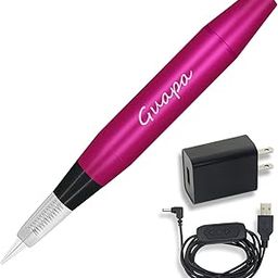 Guapa Permanent Makeup Machine: Electric Tattoo Gun Device For Eyebrow Eyeliner Lip Body Art Beauty (Machine Red, 5 Speed Levels, Gray, Red)-picture-46