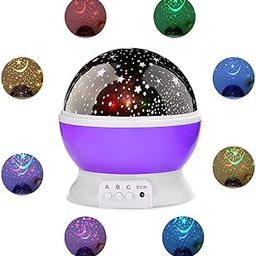 ZAYNE Star Master Rotating 360 Degree Moon Night Light Lamp Projector With Colors And Usb Cable,Lamp For Kids Room Night Bulb (Multi Color,Pack Of 1, Random,Plastic)-13