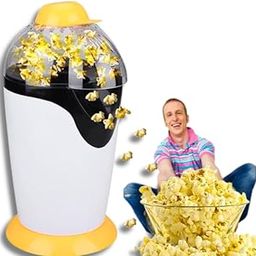 DRUMSTONE [𝟏𝟓 𝐘𝐄𝐀𝐑𝐒 𝐖𝐀𝐑𝐑𝐀𝐍𝐓𝐘]1200W Hot Air Popcorn Maker, Electric Popcorn Machine, Oil-Free & Healthy Snack, Perfect for Kids, Adults, Family & Parties, Easy to Us-image-29