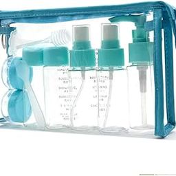 Cannagenix Plastic Small Empty Perfume Spray Bottle Travel Makeup Skin Mini Plastic Transparent Small Empty Perfume Spray Bottle Travel Makeup Skin Care Lotion Case Container Bottle (Blue)-15
