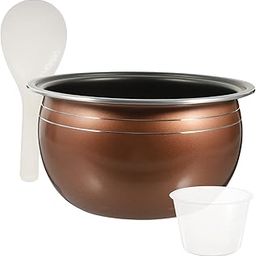 WOONEKY Rice Cooker Liner Universal Ball Kettle Golden Aluminum Alloy-image-20