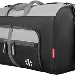 42 litres Dolphin Dx Foldable Travel Duffel Bag for Men & Women | Light Weight Water Resistant Gym & Sports Bag with Spacious Storage (Black)-image-98