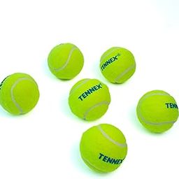 TENNEX Rubber Tennis Ball for Cricket Yellow Colour | Soft/Light Cricket Tennis Ball | Approx 72 Grams | 12 Balls Pack-image-69