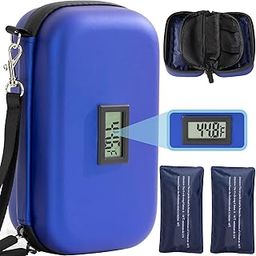 24-Hour Insulin Cooler Travel Case, Tsa Approved Medication Diabetic Cooler for Daily Life Trip with Thermometer, Insulin Cooler Keep Medicine Cool While Traveling, 2 Ice Packs-image-91