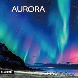 2025 Wall Calendar, Aurora 18 Months Wall calendar 2025, Jul.2024 - Dec.2025, 12" x 24" Opened, Thick Glossy Paper, Home and Office Organizer-5