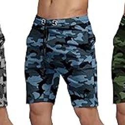 Men Shorts || Men Shorts Casual || Men's Regular Shorts Outdoor Quick Dry Lightweight Sports Shorts 2 Zipper Pockets (Short)-image-43