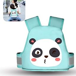 Tony Stark Kids Safety Belt for Two Wheeler with Reflective Strips, Portable Seat Belt Children Motorcycle Harness for Motorcycle Bike, Adjustable Safety Harness for Boys Girls (Panda Buddy)-image-49