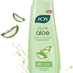 Joy Pure Aloe Light Moisturizing Body Lotion 500ml | 48Hr Moisture for Men & Women | Soothes, Hydrates & Freshens Dry Skin | Ideal for Summer | Lightweight, NonSticky & Non-Greasy | For All Skin Types-12