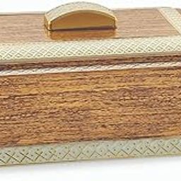 Liza Empty Dry Fruit Storage/Sweets/Oxidized Gift Box - Mukhwash Container (Rectangle 4 Section)-image-99