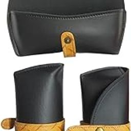 Sunglass,Goggles,Eyewear,1pcs Leather Box case cover zipper dubba (Black Color) for Men and Women With Cleaning Cloth make in india Product-picture-18