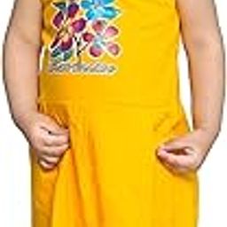 Kidzo Cotton Classic A-Line Frock for Baby Girls | Light Yellow | 3-4 Years | KIDS13760-image-16