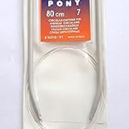 HIMMU'S FASHION HUB 80cm Pony Circular Knitting Pins Needles with Soft Cable Size No. 7 (Dia- 4.50mm) for Larger Knitted Items DIY Crafts Knitting Needlework-picture-32