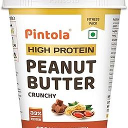 Pintola HIGH Protein ORGANIC JAGGERY Peanut Butter Crunchy 1kg with 33g Protein & 7g Fiber, Whey Protein Peanut Butter, Vegan Gluten Free, Zero Added Salt, Cholesterol Free, 100% Roasted Peanuts-image-15
