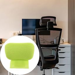 UJEAVETTE Office Chair Adjustable Headrest Lift Chair Head Pillow for Dorm Room Office Green-image-51