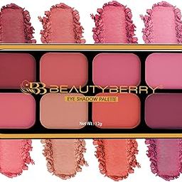 Beauty Berry Matte Eyeshadow & Blusher Palette | 8 Highly Pigmented & Blendable Shades | One Swipe Application, Lightweight & Long Wearing Eyeshadow Palette for Eye Makeup (Shade - 01)-image-16