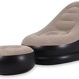 DOYKLI Comfort Inflatable Sofa Chair with Footstool| Inflatable Chair with Household Air Pump| Lounge Air Lazy Sofa|Inflatable Lounge Chair for Indoor, Living Room Reading Room,Travel Camping-image-45