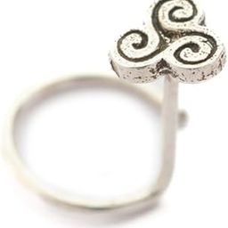 | 925 Sterling Silver | Wind Antique Pure Silver Nose Pin | For Pierced Nose | With Certificate of Authenticity and 925 Stamp-picture-40