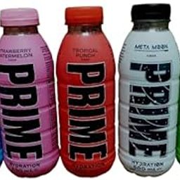PRIME HYDRATING DRINK ICE POP, TROPICAL PUNCH,LEMON LIME, META MOON,STRAWBERRY WATERMLON 500ml Pack of 5-image-3