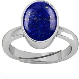 11.25 Ratti 10.05 Carat Blue Lajward Stone Panchdhatu Adjustable Silver Plated Ring Natural AA++ Quality Original Lapis Lazuli Lajwart Rashi Ratna-image-45