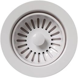 3.5" Basket Strainer for 3.5" Kitchen Sinks Finish: White-image-31