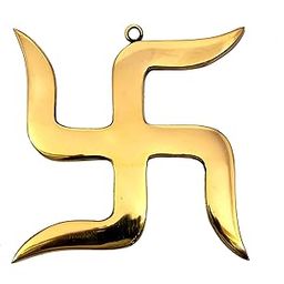 ESPLANADE Brass Swastik Sathiya swastika Wall Hanging Yantra - 5.5" inches | Vastu Door Hanging | Goodluck, Auspicious, Religious symbols | Pooja Item | Home Decor-15