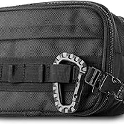Tactical Toiletry Bag Dopp Kit Case. Perfect For Travel & Storage. Fits Large & Small Cosmetic Makeup, Clipper, Toothbrush, Shower, Shaving & Grooming Care. Best Overnight Toiletries Organizer-image-82