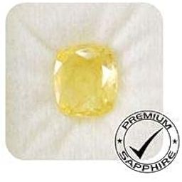 Pukhraj Stone Original Certified Natural Yellow Sapphire Gemstone 6.25 Ratti-picture-46