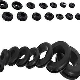 DIY Crafts Rubber Grommets Kit for Wiring - Plugs for Holes, Firewall/Cable/Wire Grommet Automotive (Black Rubber Grommet, 5)-12