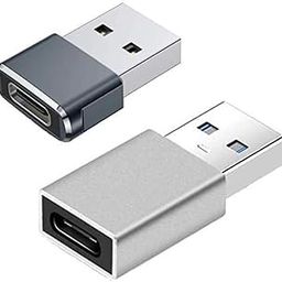 Type C to USB A Connector for Charging, Data Transfer Adapter with USB-C Female to USB-A Male Adapter Type C to USB Charger Connector for All Smartphones Devices-48