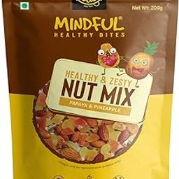 Eat Anytime Mindful Healthy & Zesty Trail Mix | No Added Sugar & No Preservatives | Natural Anti Oxidant & Natural Ingredients | No Preservatives | Healthy Nuts | Papaya & Pineapple - 200gm-image-31