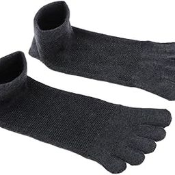 club bollywood Toe Five Finger Cotton Sports Running Ankle Dark Gray-picture-49
