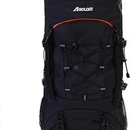Boldfit Rucksack Bag 60 Litres Trekking Bag Travel Backpack For Men & Women Rucksack Bags For Men With Laptop Sleeve & Water Repelling For Camping Tourist Bag With Shoe Compartment-71