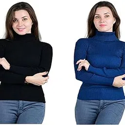 r lon RZLECORT Ribbed Sweatshirt Casual Wear Highneck/Full Sleeves Tops for Women and Girls-picture-18