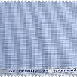Raymond Polycotton Shirt Fabric (2.5 Meters, Unstitched,Self Blue)-image-63