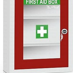 OTICA First Aid Box Emergency Medical Kit Box for Medicine Storage Multi Compartment First Aid Kit Box for Home, School, Office with Key Lock(MT07)-image-26