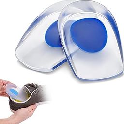GLUN® Silicone Gel Heel Cups Heel Cushion Pads 1 Pair for Plantar Fasciitis Medical Grade Shoe Inserts, Silica Orthotic Gel Pads Cushions Insole for Bone Spurs Pain Relief Sore Heel Pain and Foot Care-image-26