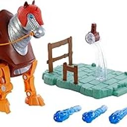 Masters of the Universe Origins Stridor Figure - With Robot Horse, Launcher & 3 Plasma Blasts - Includes Display Stand - 7 Inch Tall - Gift for Kids 6+-image-51