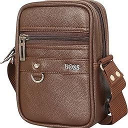 Tourister Stylish PU Leather Sling Cross Body Travel Office Business Messenger One Side Shoulder Bag for Men Women-image-59