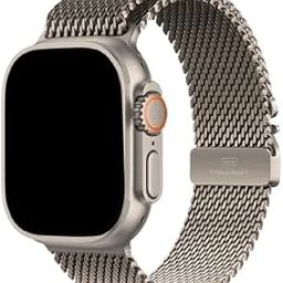 My Objects Milanese Watch Strap - Titanium Milanese Loop | Sleek Fit, Lightweight & Durable Design | Adjustable Stainless Steel Mesh Replacement Band Compatible with Smartwatches-image-88