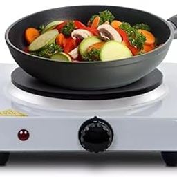 Single Hot Plate for Flexible Precise Table Top Cooking – Cast Iron Heating Plate - Portable Electric Hob with Temperature Control for Home, Camping & Caravan Cooking-picture-13