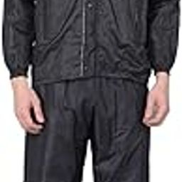 Men PVC Full Sleeve Solid Reversible Raincoat Set With Adjustable Hood and Pocket-picture-36