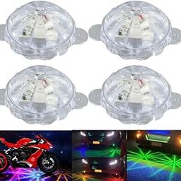 Autozap Motorcycle Star Light Flash Chassis Strobe Light Underglow Ambient RGB Dash Light Motorbike LED (12 V, 33 W) (Universal For Bike) (Pack of 4)-image-34