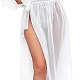 Women's One Piece Lingerie, Deep V Lace Bodysuit with Mesh Skirt Nightie Bodysuit Skirt Bridal Honeymoon Valentine Halloween Nightdress-image-29