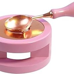 kreni Wax Seal Kit Wax Seal Warmer Wax Seal Stamp Wax Seal Spoon Wax Seal Stamp Kit Wax Seal Furnace with Melting Spoon and Wax Seal Stamp Kit for Melting Wax Seal Sticks or Sealing Wax Beads-image-26